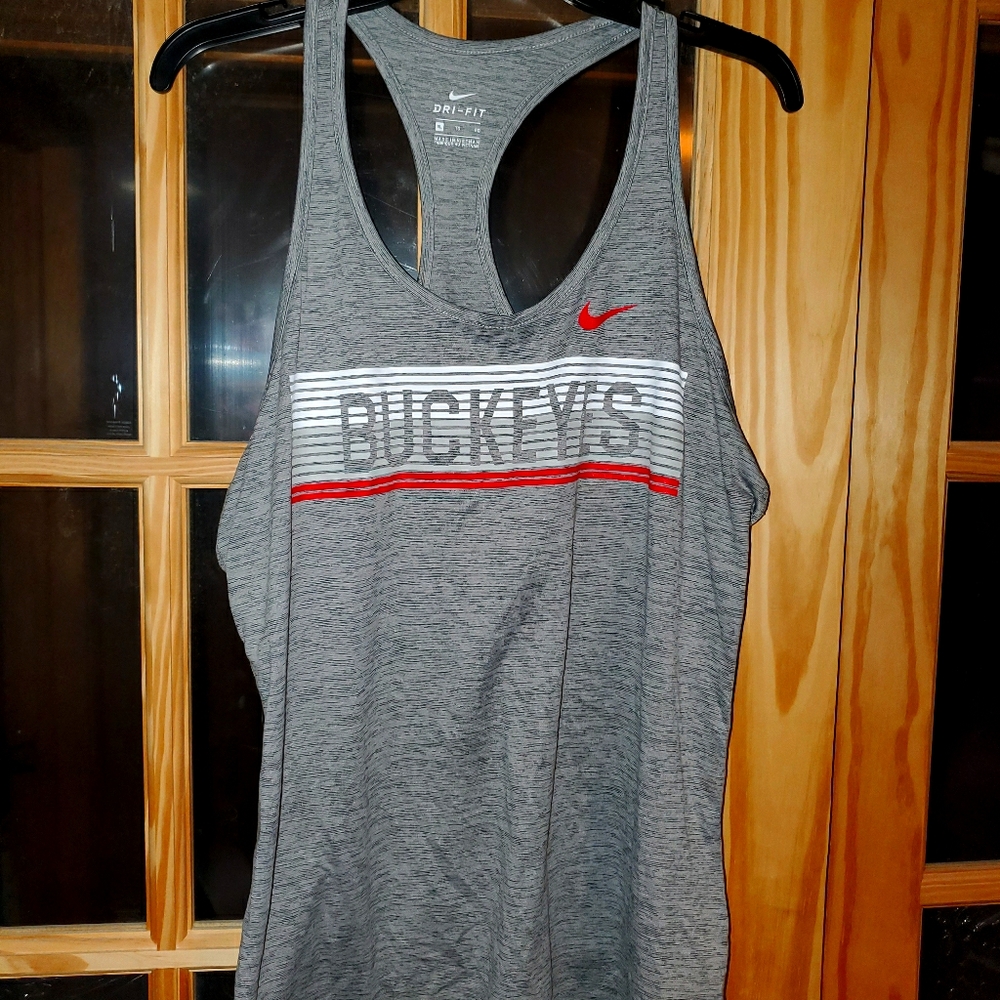 NIKE Buckeyes Racerback Dri Fit tank top